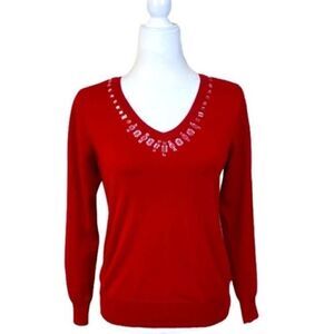 Women’s Jaclyn Smith light sweater 3/4 sleeves